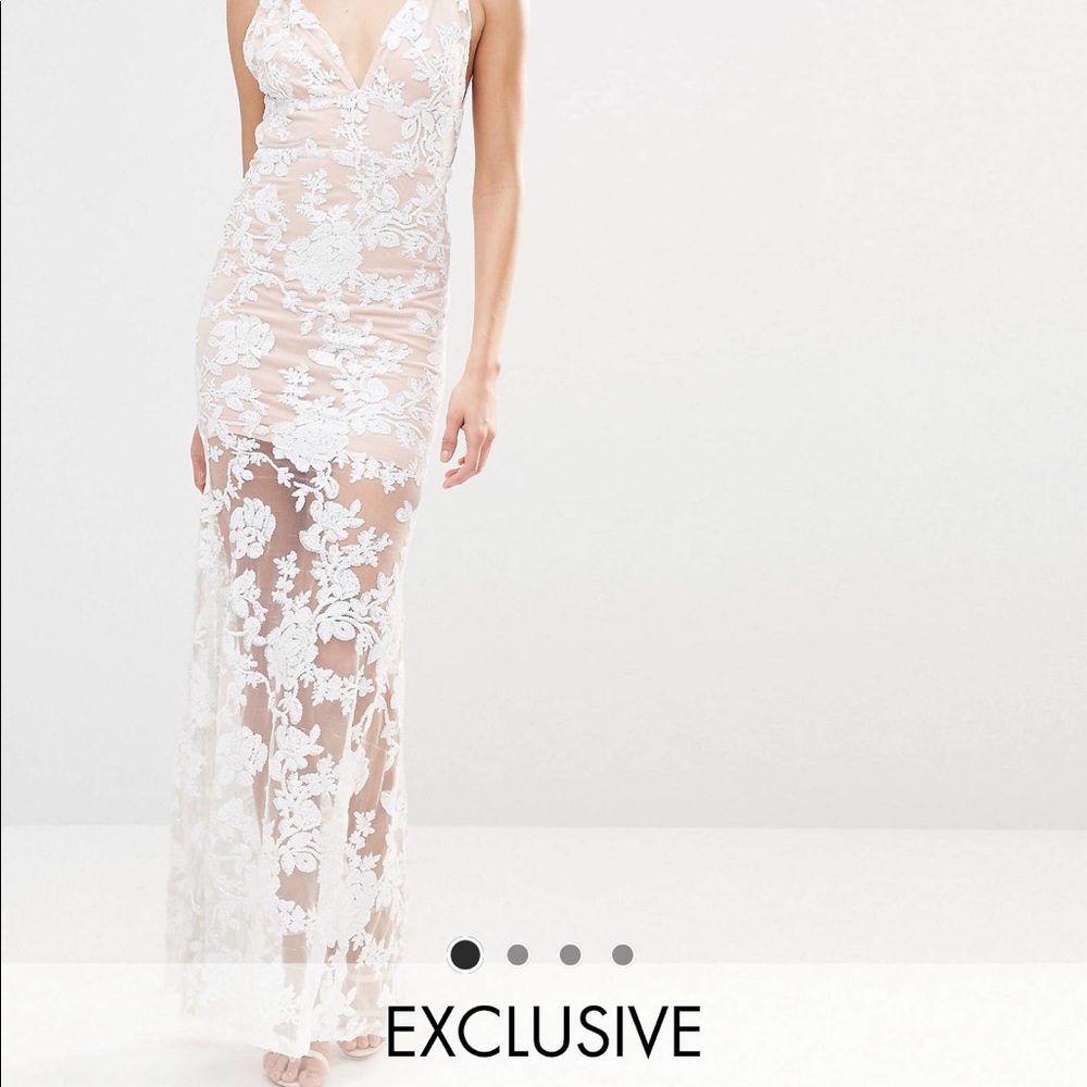 Cami Strap Sequin Fishtail Backless Maxi Dress - image 2